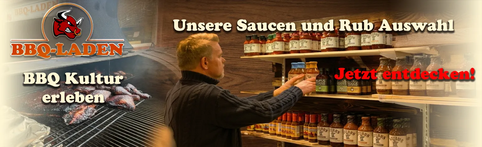 Schaue dir unsere Saucen und Rubs an