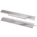 Edelstahl Flammblech breit, variabel 35-60 cm