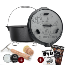 7 L ohne Füße  Eingebrannter Dutch Oven Set...