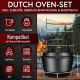 Gusskönig 16-teiliges Dutch Oven Set in Holzbox
